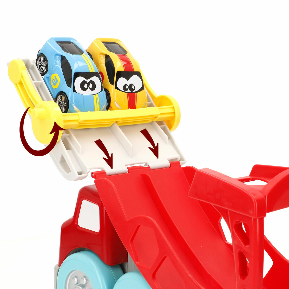 Camion Autotransporter și Mașini 8 Piese (2 Unități) - Jucarii si jocuri, Vehicule