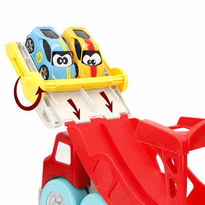 Camion Autotransporter și Mașini 8 Piese (2 Unități) - Jucarii si jocuri, Vehicule