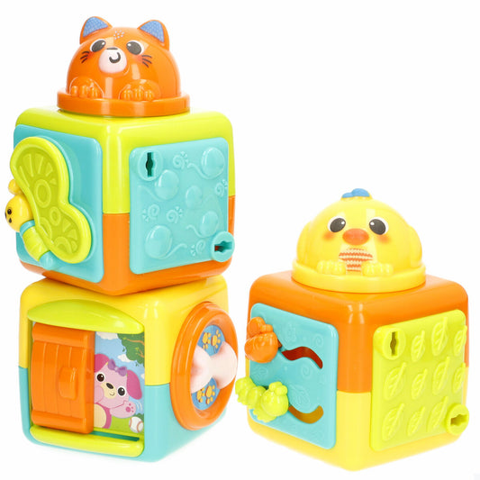 Blocuri Stivuibile Winfun 8,5 X 25 X 8,5 CM (6 Unități) - Bebelus, Jucăriile copilăriei timpurii