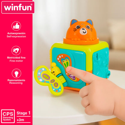 Blocuri Stivuibile Winfun 8,5 X 25 X 8,5 CM (6 Unități) - Bebelus, Jucăriile copilăriei timpurii