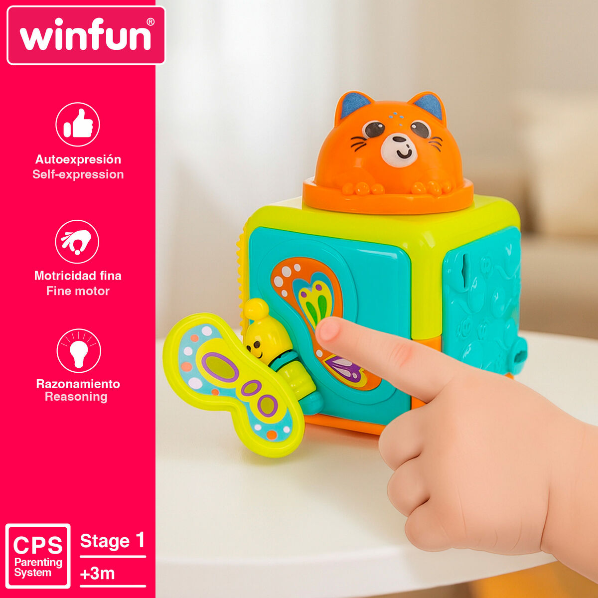 Blocuri Stivuibile Winfun 8,5 X 25 X 8,5 CM (6 Unități) - Bebelus, Jucăriile copilăriei timpurii
