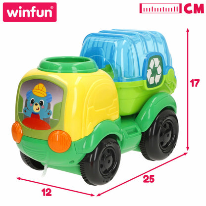 Jucărie de tras și împins Winfun 25 x 17 x 12 cm (4 Unități) - Bebelus, Jucăriile copilăriei timpurii