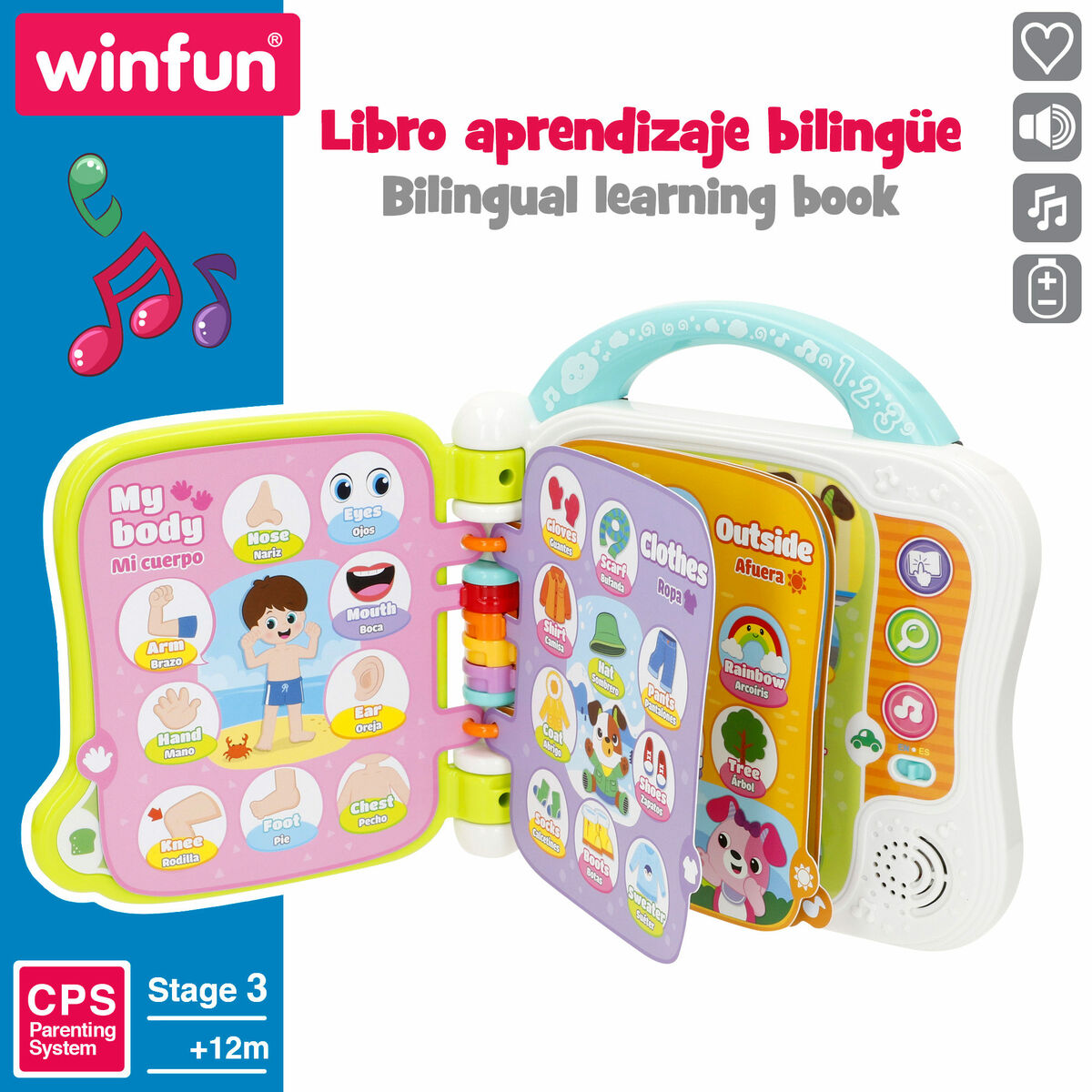 Carte de activități pentru copii Winfun (4 Unități) - Bebelus, Jucăriile copilăriei timpurii