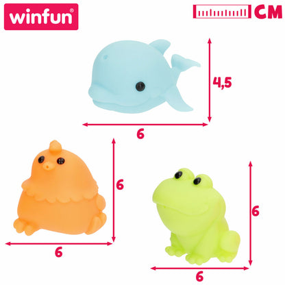 Set de Animale pentru Cadă Winfun 6 X 4,5 X 8 CM 4 Unități - Acasă și bucătărie, Baie