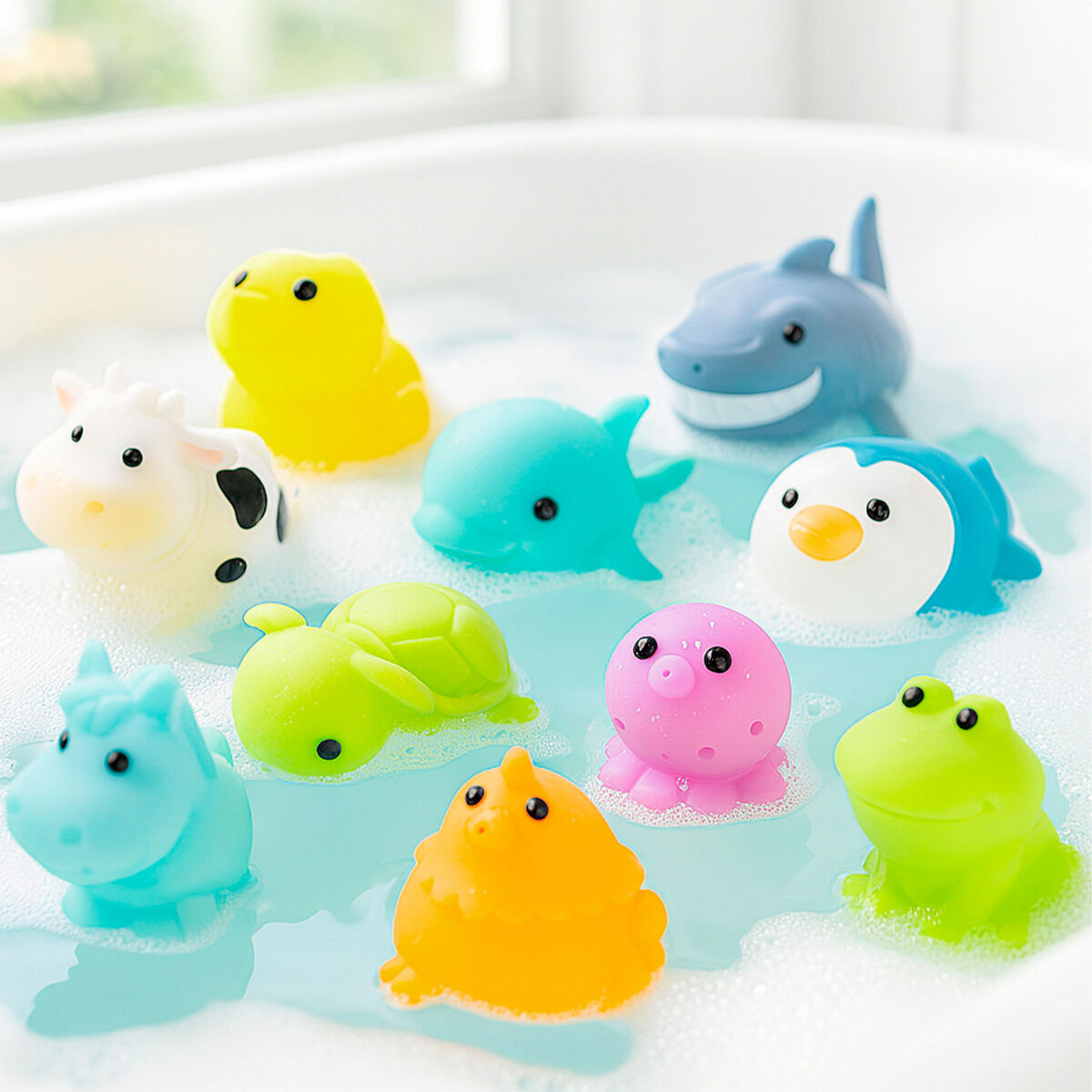 Set de Animale pentru Cadă Winfun 6 X 4,5 X 8 CM 4 Unități - Acasă și bucătărie, Baie
