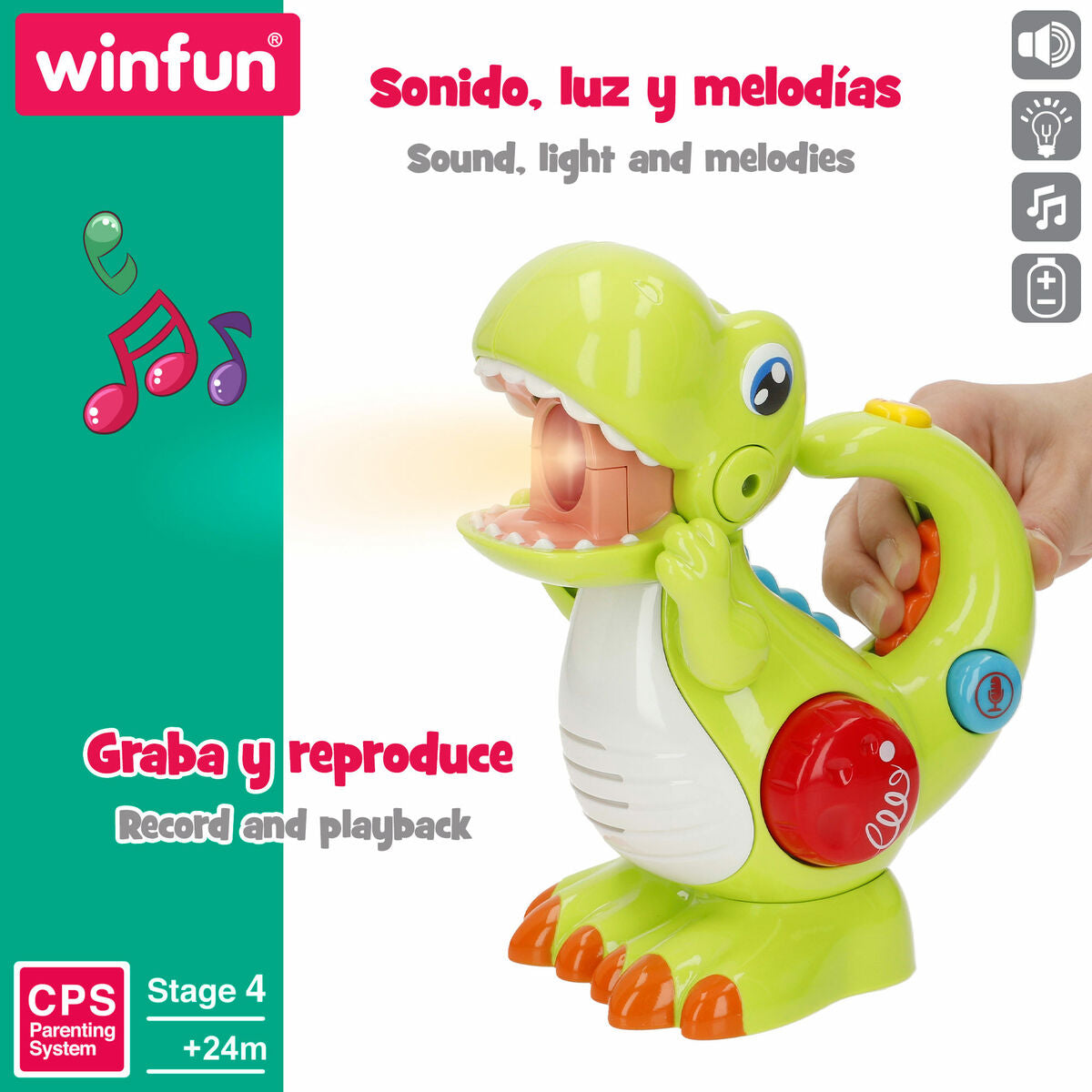 Jucărie interactivă pentru bebeluși Winfun 15 x 16 x 9 cm (12 Unități) - Bebelus, Jucăriile copilăriei timpurii