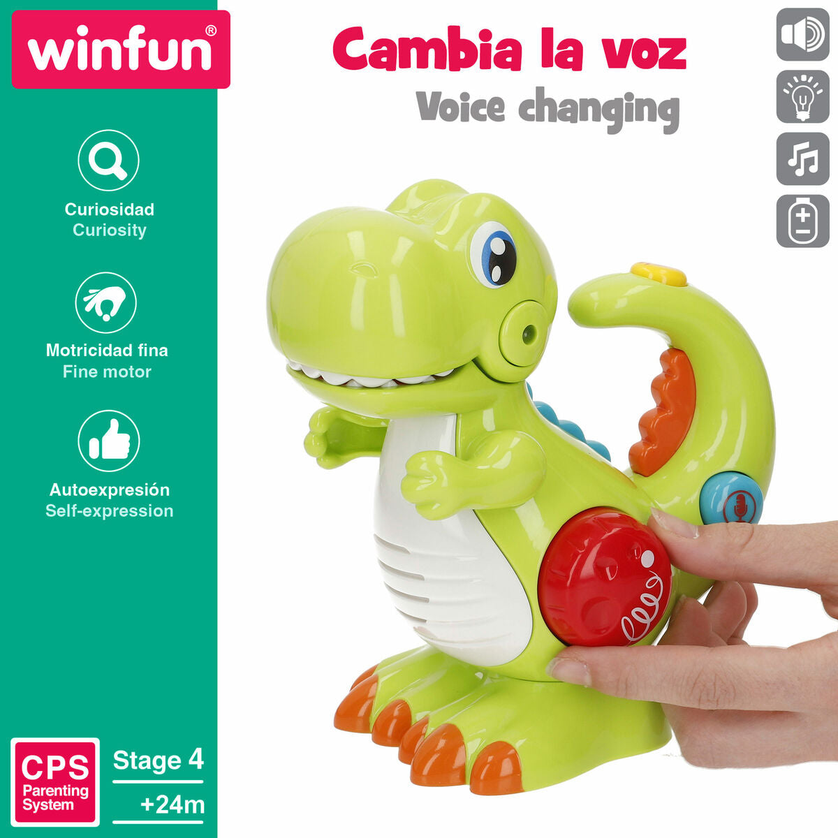Jucărie interactivă pentru bebeluși Winfun 15 x 16 x 9 cm (12 Unități) - Bebelus, Jucăriile copilăriei timpurii