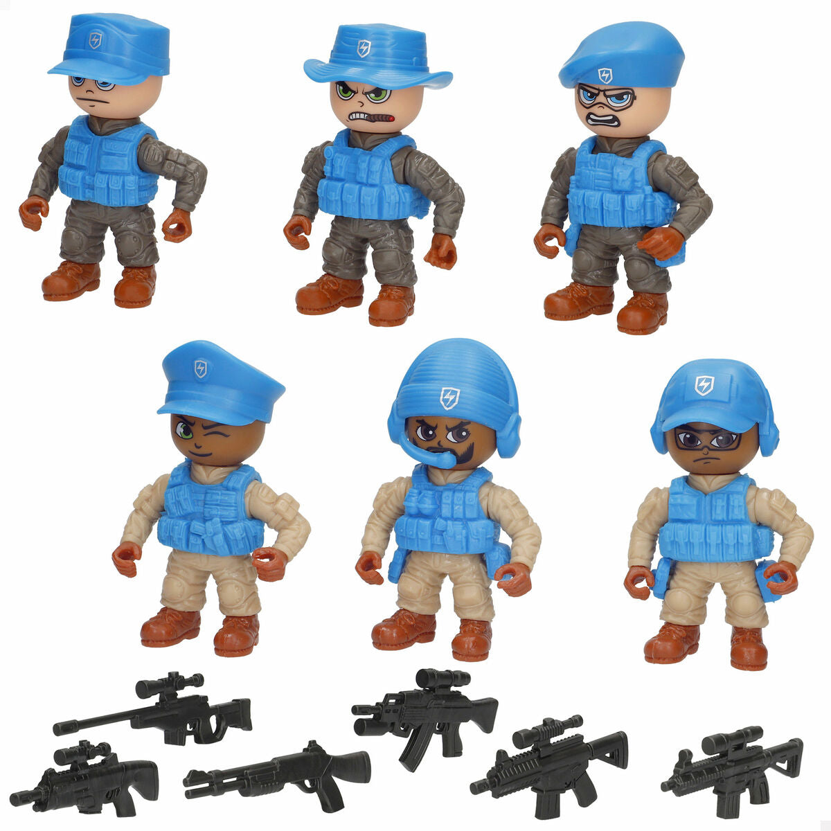 Playset Colorbaby 5 x 8 x 4 cm (6 Unități) - Jucarii si jocuri, Păpuși și figurine