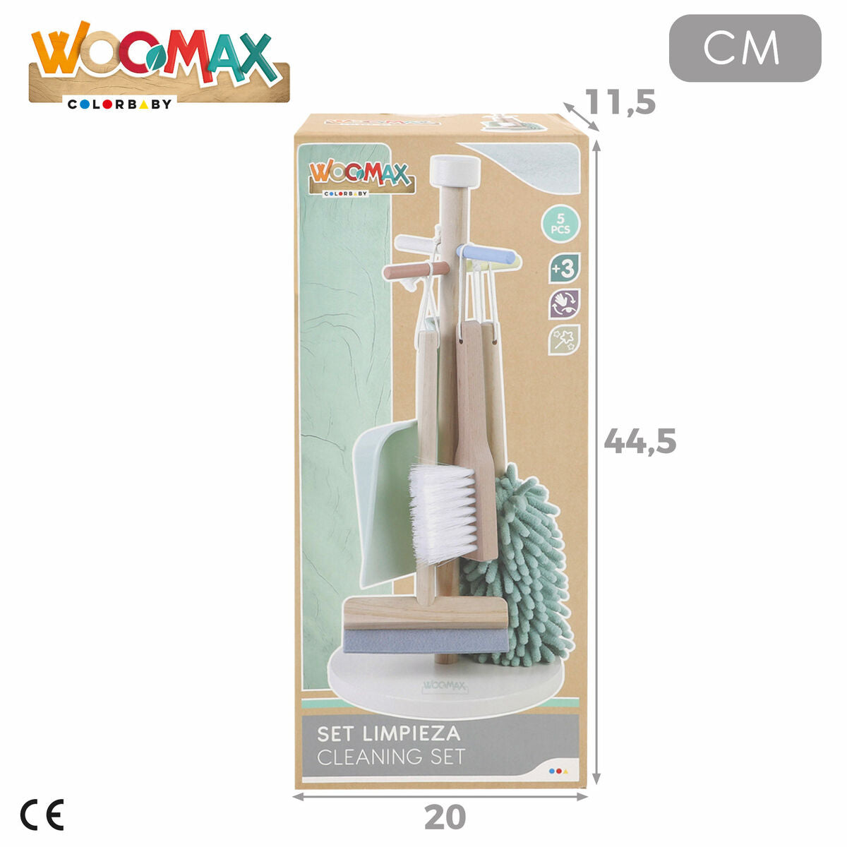 Kit de curățare et de depozitare Woomax 19 x 43 x 19 cm 5 Piese (6 Unități) - Jucarii si jocuri, Imitații de jocuri