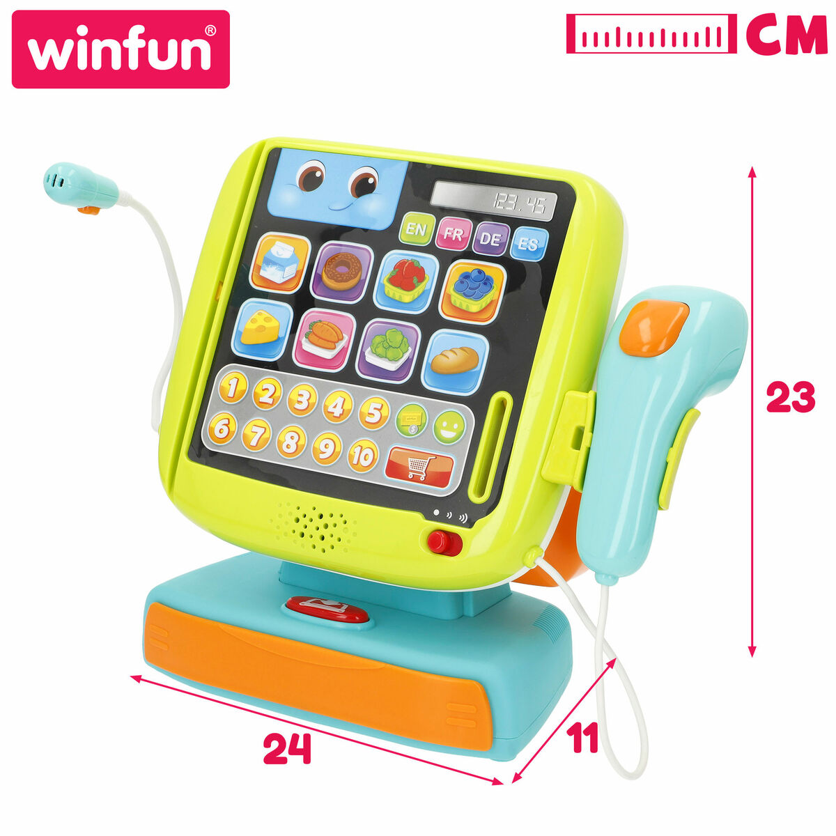 Casă de marcat cu accesorii Winfun 24 X 23 X 11 CM (2 Unități) - Jucarii si jocuri, Imitații de jocuri
