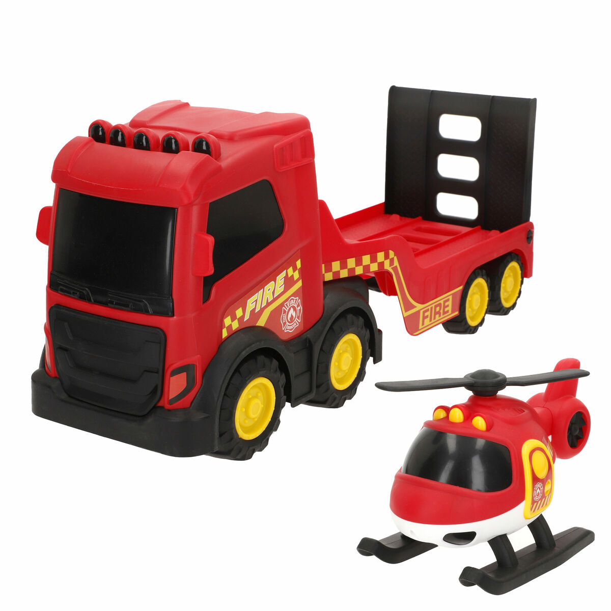 Camion de Pompieri Teamsterz 49 X 18 X 13 CM (4 Unități) - Jucarii si jocuri, Vehicule