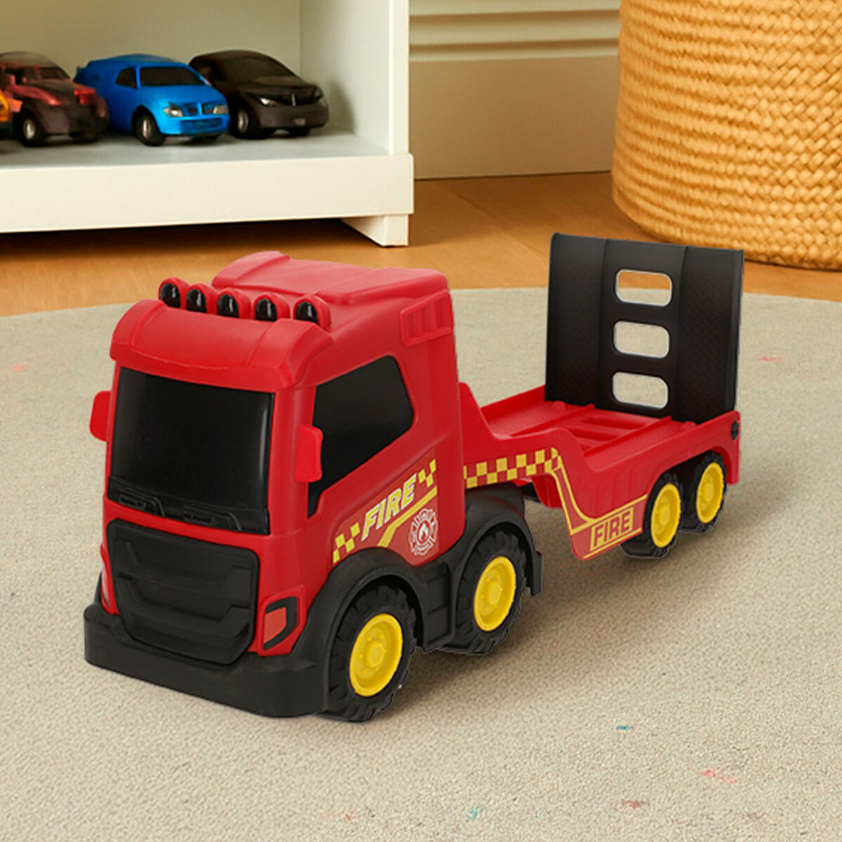 Camion de Pompieri Teamsterz 49 X 18 X 13 CM (4 Unități) - Jucarii si jocuri, Vehicule