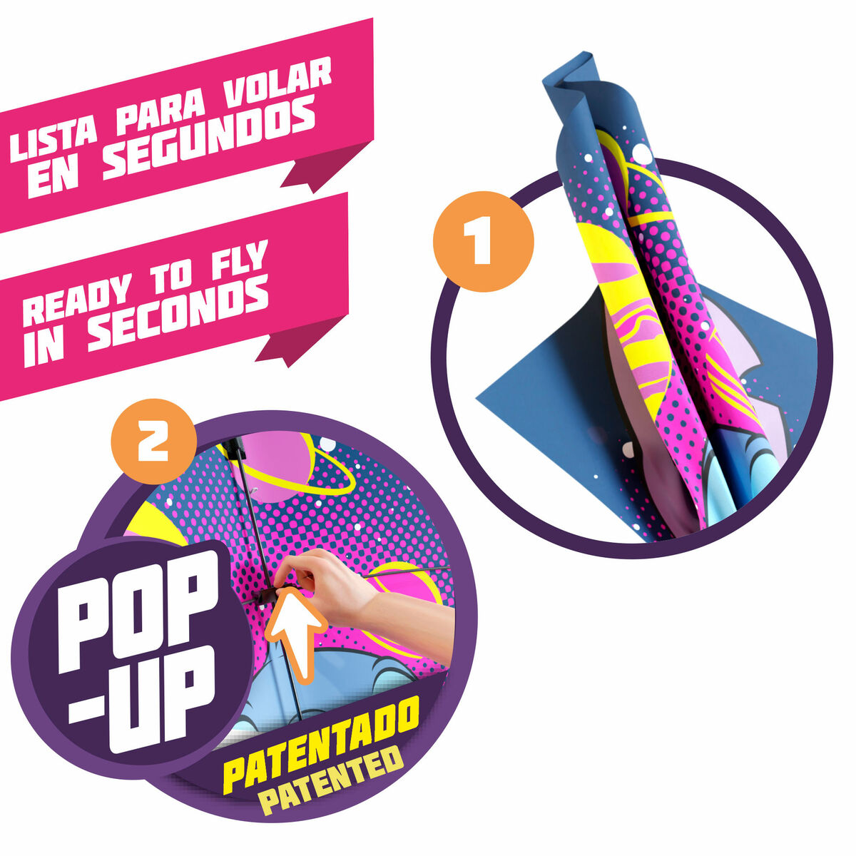 Zmeu Stitch 55 X 60 X 2 CM (6 Unități) - Jucarii si jocuri, În aer liber și sport