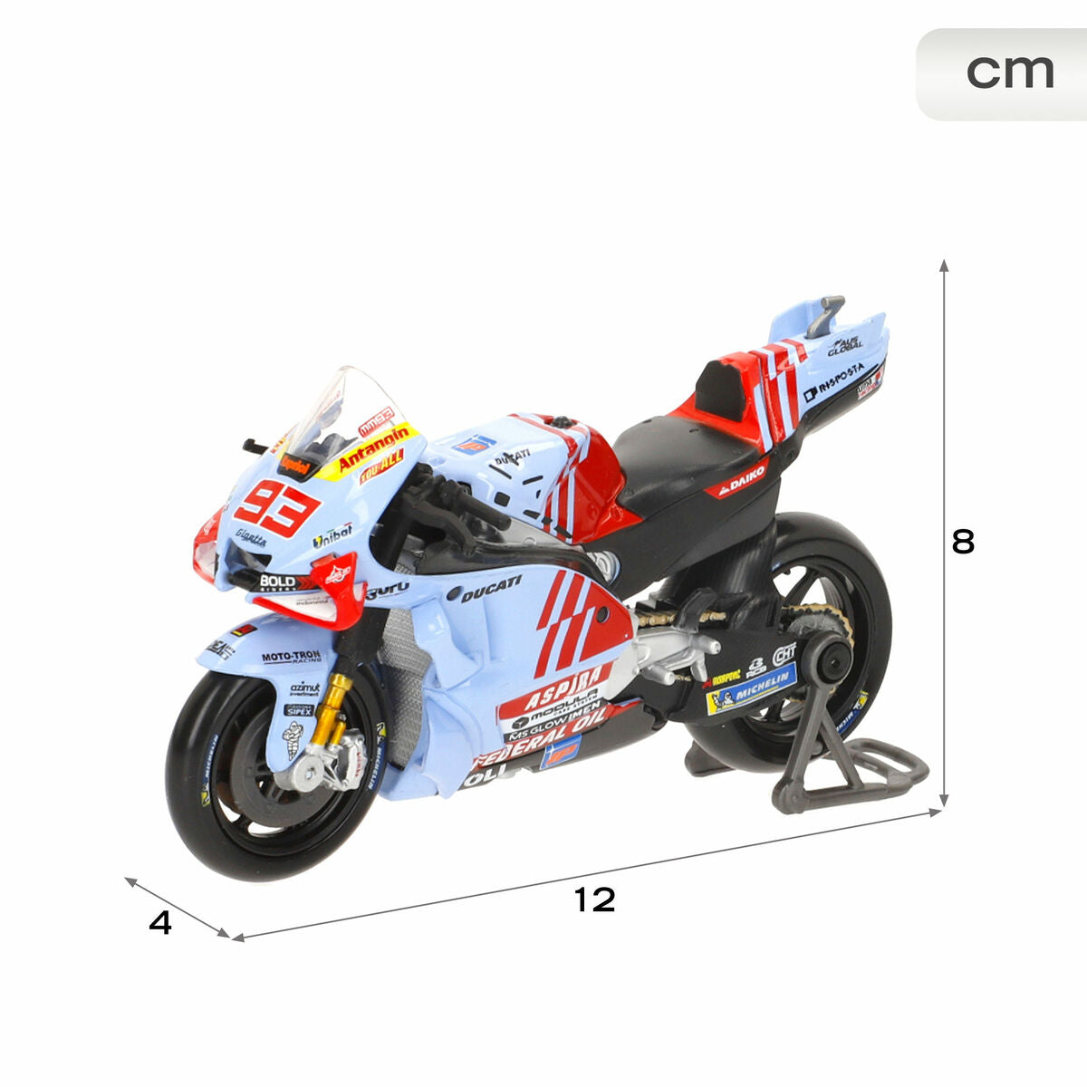 Motocicletă Ducati 2024 DUCATI GRESINI 12 X 8 X 4 CM - Jucarii si jocuri, Vehicule