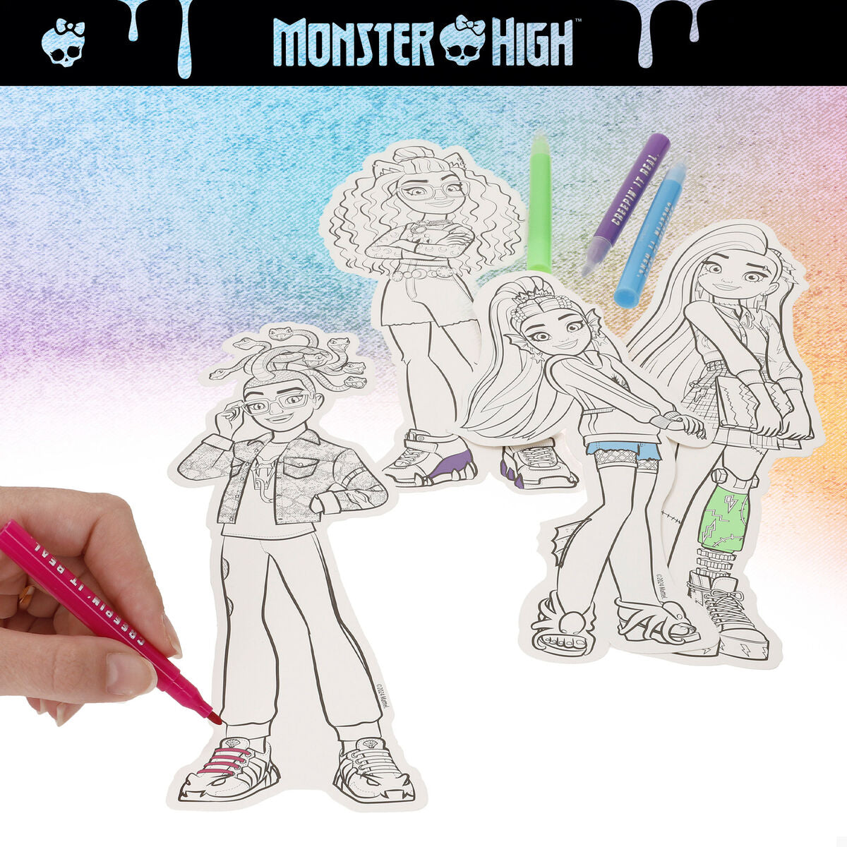 Set pentru desen Monster High (6 Unități) - Birou și papetărie, Arte și Meserii