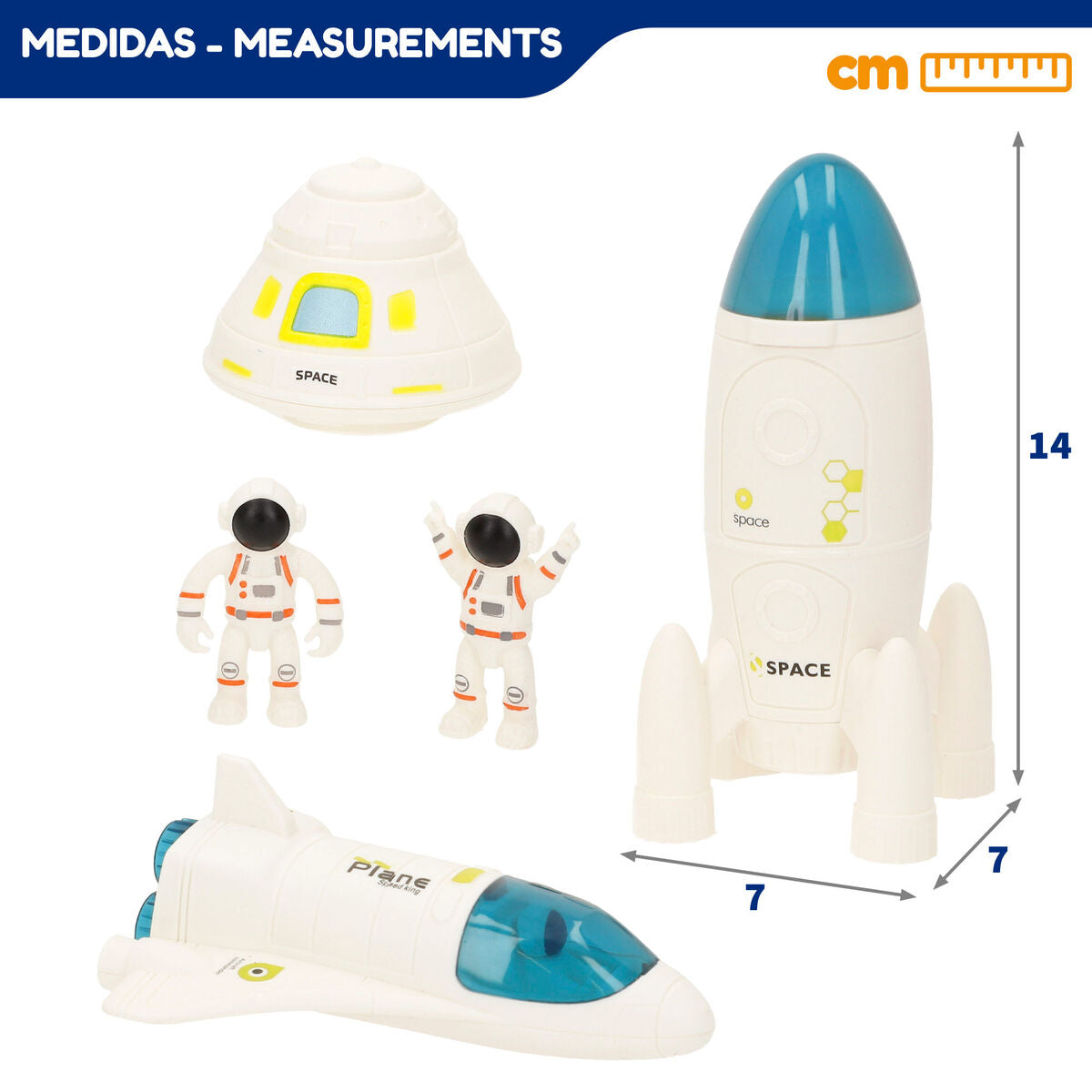 Playset Colorbaby astronautas 7 Piese - Jucarii si jocuri