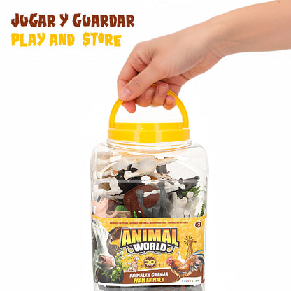 Set de Animale de Fermă Colorbaby Plastic 14 x 10 x 5 cm (4 Unități) - Jucarii si jocuri, Păpuși și figurine