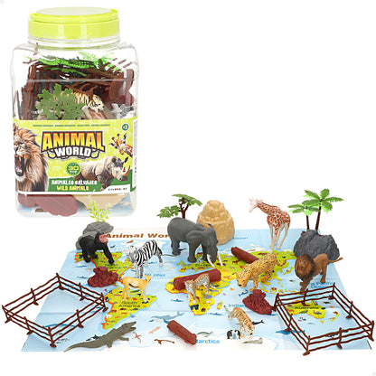 Set de Animale Sălbatice Colorbaby Plastic 15 x 10 x 8 cm (4 Unități) - Jucarii si jocuri, Păpuși și figurine