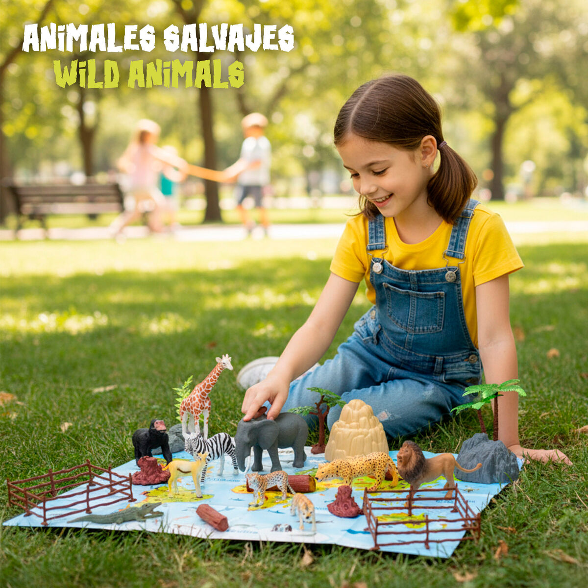 Set de Animale Sălbatice Colorbaby Plastic 15 x 10 x 8 cm (4 Unități) - Jucarii si jocuri, Păpuși și figurine