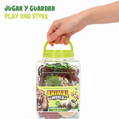 Set de Animale Sălbatice Colorbaby Plastic 15 x 10 x 8 cm (4 Unități) - Jucarii si jocuri, Păpuși și figurine