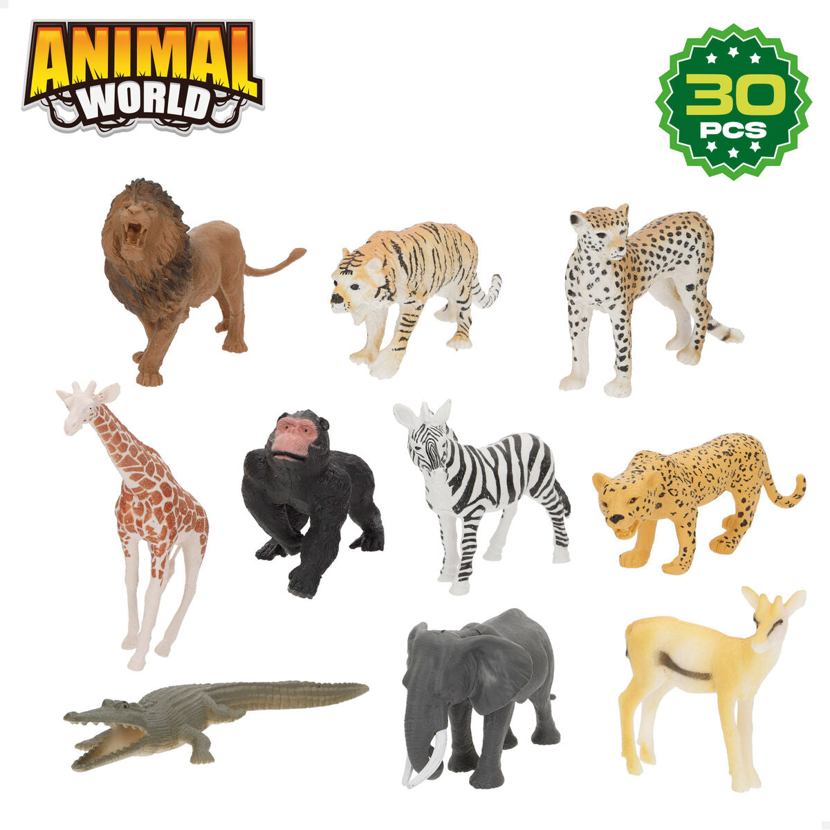 Set de Animale Sălbatice Colorbaby Plastic 15 x 10 x 8 cm (4 Unități) - Jucarii si jocuri, Păpuși și figurine