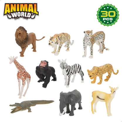 Set de Animale Sălbatice Colorbaby Plastic 15 x 10 x 8 cm (4 Unități) - Jucarii si jocuri, Păpuși și figurine