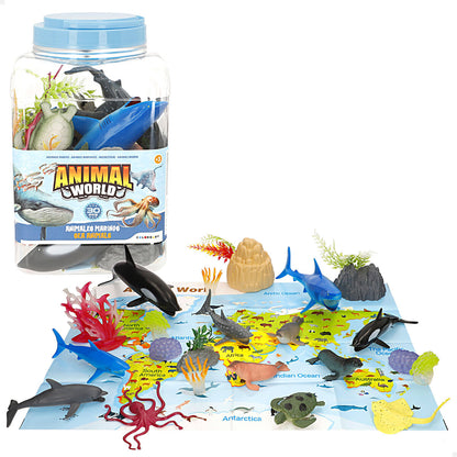 Figurine de animale Colorbaby Plastic 23 X 10 X 7 CM (4 Unități) - Jucarii si jocuri, Păpuși și figurine