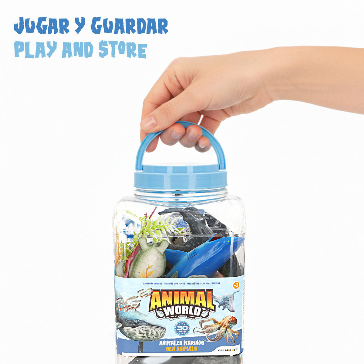 Figurine de animale Colorbaby Plastic 23 X 10 X 7 CM (4 Unități) - Jucarii si jocuri, Păpuși și figurine