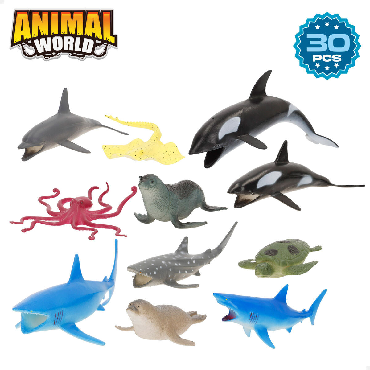 Figurine de animale Colorbaby Plastic 23 X 10 X 7 CM (4 Unități) - Jucarii si jocuri, Păpuși și figurine