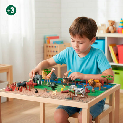 Set de Animale Sălbatice Colorbaby Plastic 13 x 12 x 5 cm (4 Unități) - Jucarii si jocuri, Păpuși și figurine