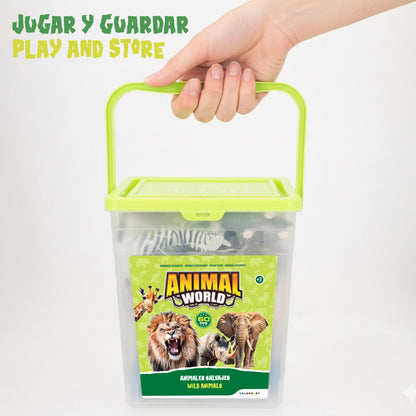 Set de Animale Sălbatice Colorbaby Plastic 13 x 12 x 5 cm (4 Unități) - Jucarii si jocuri, Păpuși și figurine