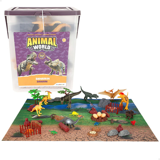 Set de Dinozauri Colorbaby 20 x 12 x 7 cm 52 Piese 4 Unități - Jucarii si jocuri, Păpuși și figurine