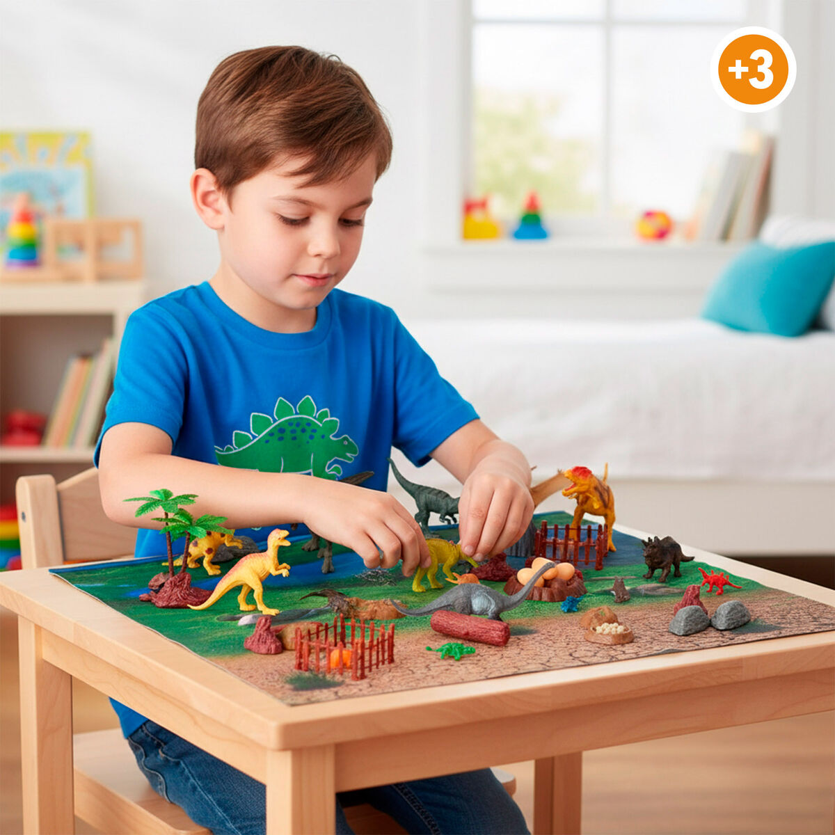 Set de Dinozauri Colorbaby 20 x 12 x 7 cm 52 Piese 4 Unități - Jucarii si jocuri, Păpuși și figurine