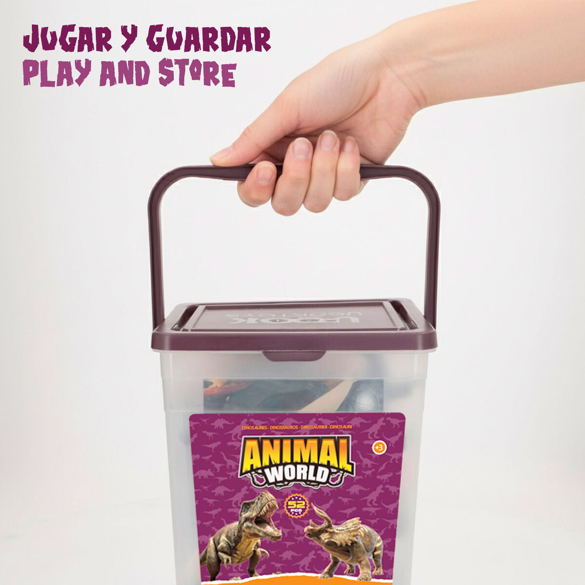 Set de Dinozauri Colorbaby 20 x 12 x 7 cm 52 Piese 4 Unități - Jucarii si jocuri, Păpuși și figurine