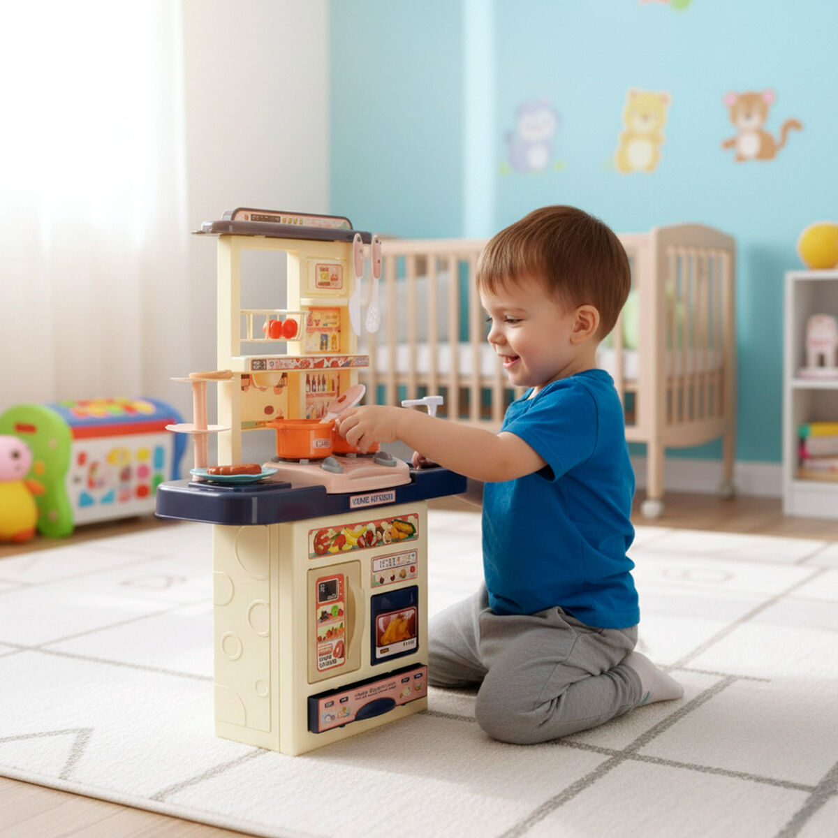 Bucătărie de Jucărie Colorbaby 46 X 64 X 19 CM 11 Piese (2 Unități) - Jucarii si jocuri, Imitații de jocuri