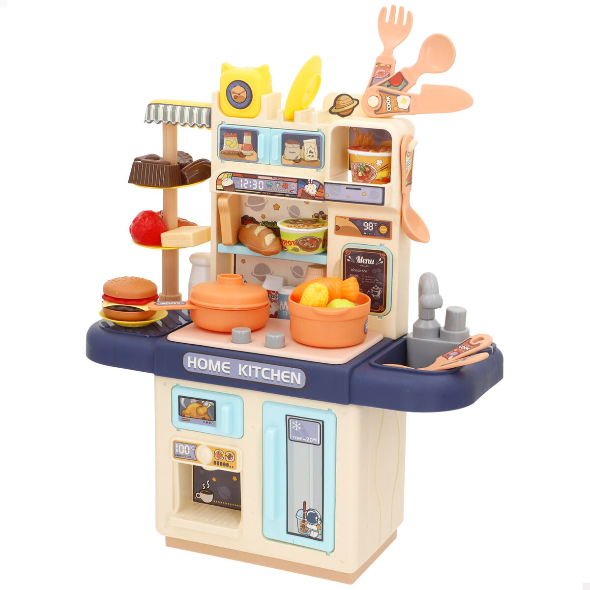 Bucătărie de Jucărie Colorbaby 30 X 33 X 12 CM 30 Piese (4 Unități) - Jucarii si jocuri, Imitații de jocuri