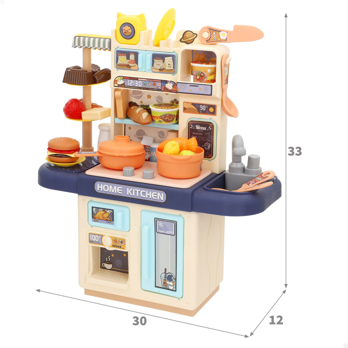 Bucătărie de Jucărie Colorbaby 30 X 33 X 12 CM 30 Piese (4 Unități) - Jucarii si jocuri, Imitații de jocuri