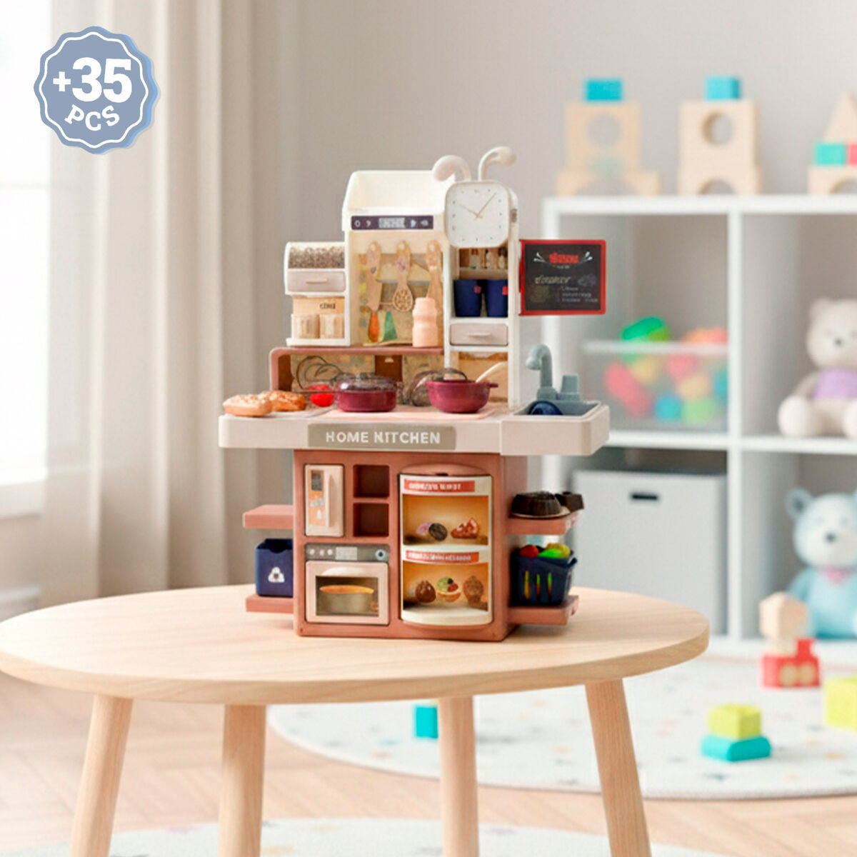 Bucătărie de Jucărie Colorbaby 32 X 41 X 15 CM 35 Piese (4 Unități) - Jucarii si jocuri, Imitații de jocuri