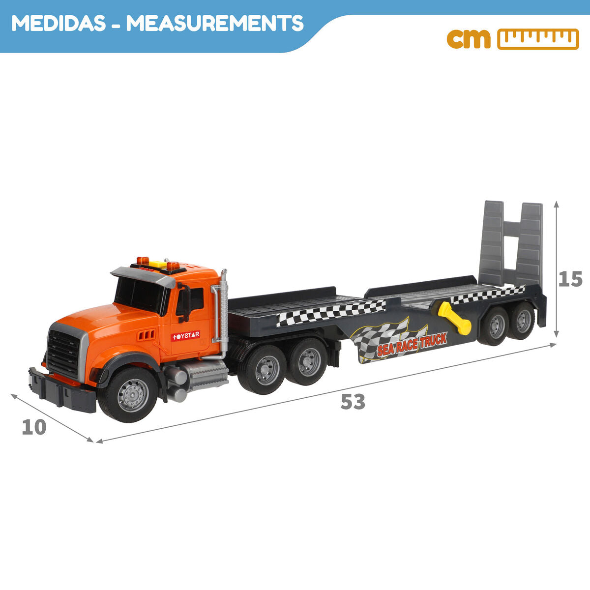 Camion Autotransporter Speed & Go 53 X 15 X 10 CM (2 Unități) - Jucarii si jocuri, Vehicule