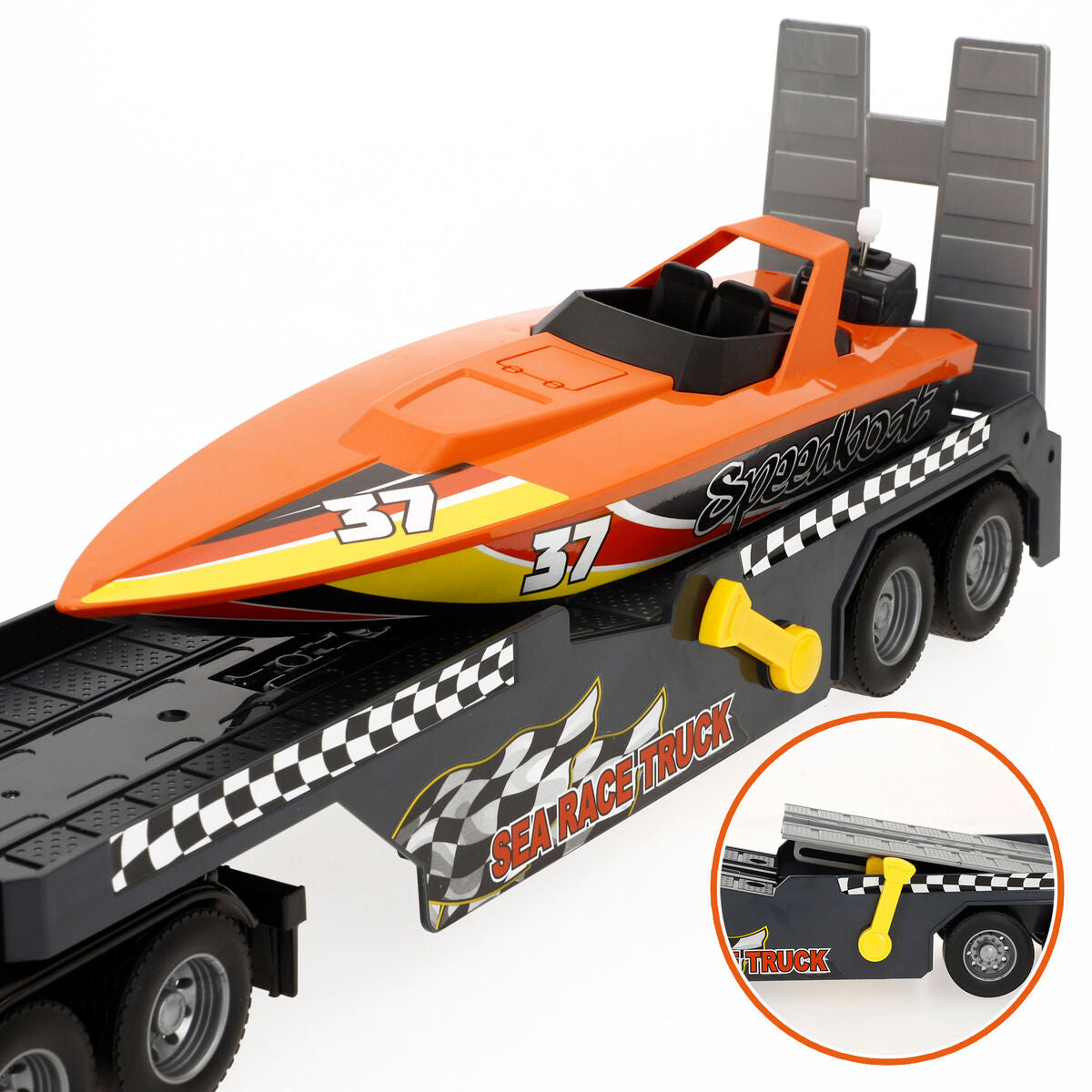 Camion Autotransporter Speed & Go 53 X 15 X 10 CM (2 Unități) - Jucarii si jocuri, Vehicule