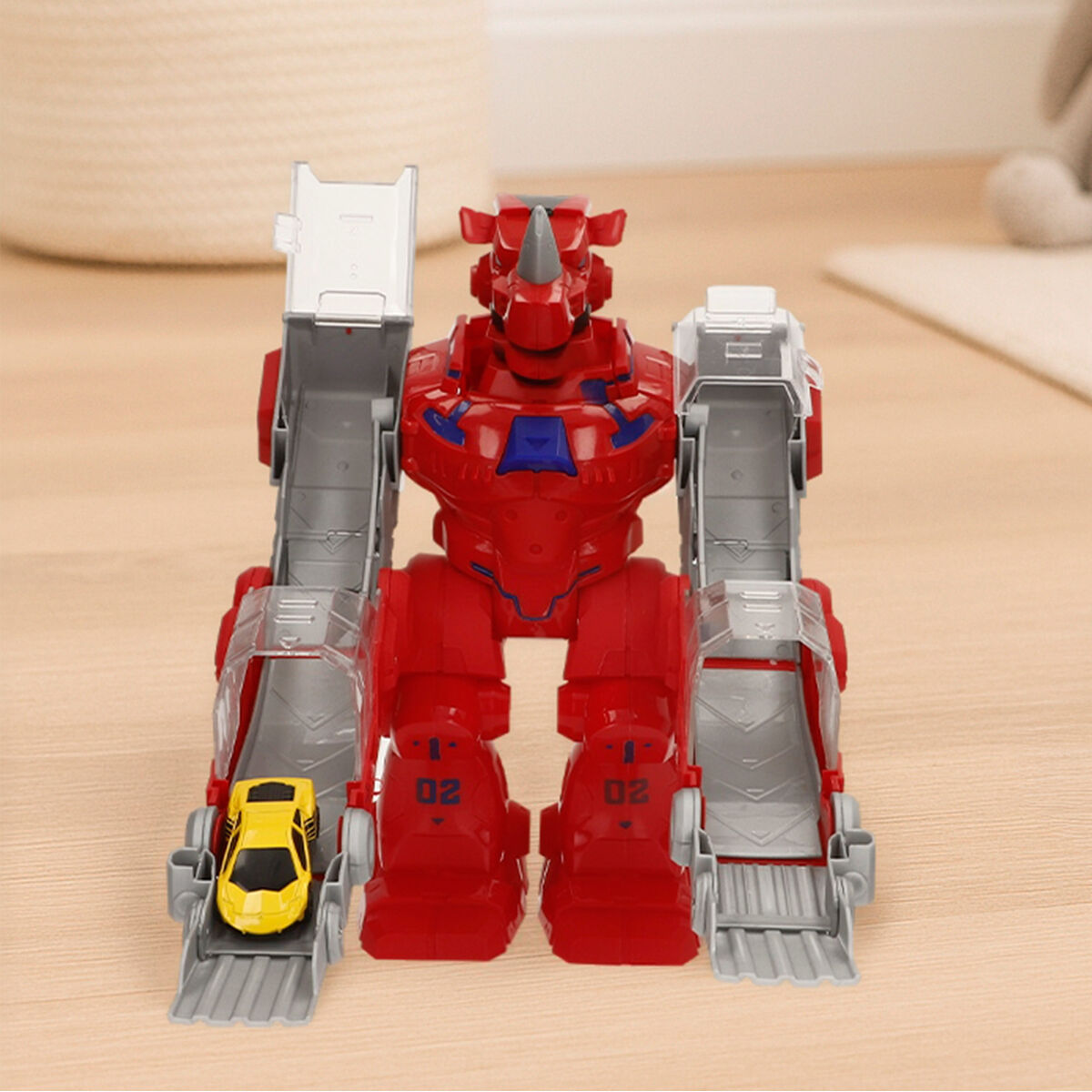 Super Robot Transformabil Lumină Sunet 24 X 28 X 16 CM 2 Unități - Jucarii si jocuri, Vehicule