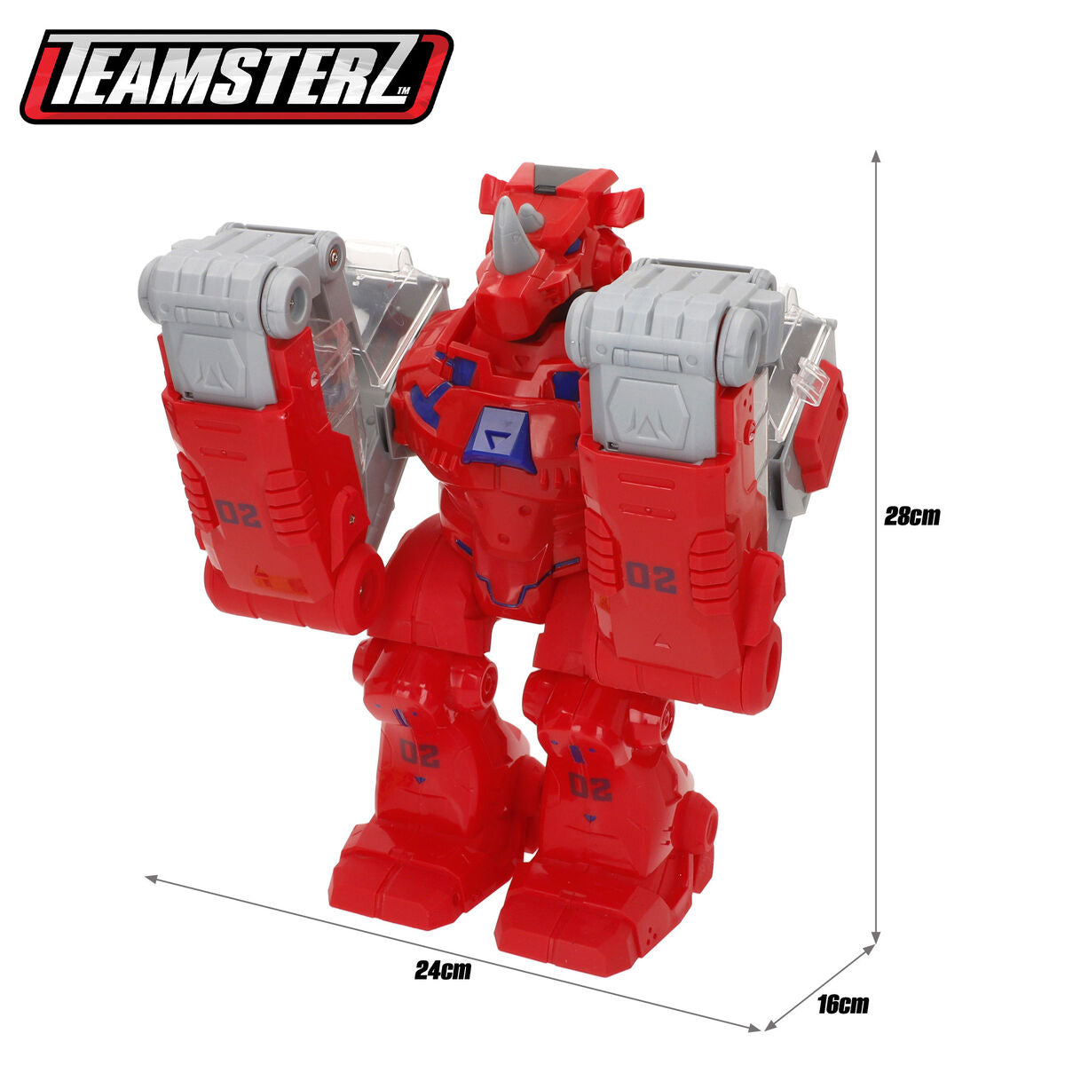 Super Robot Transformabil Lumină Sunet 24 X 28 X 16 CM 2 Unități - Jucarii si jocuri, Vehicule