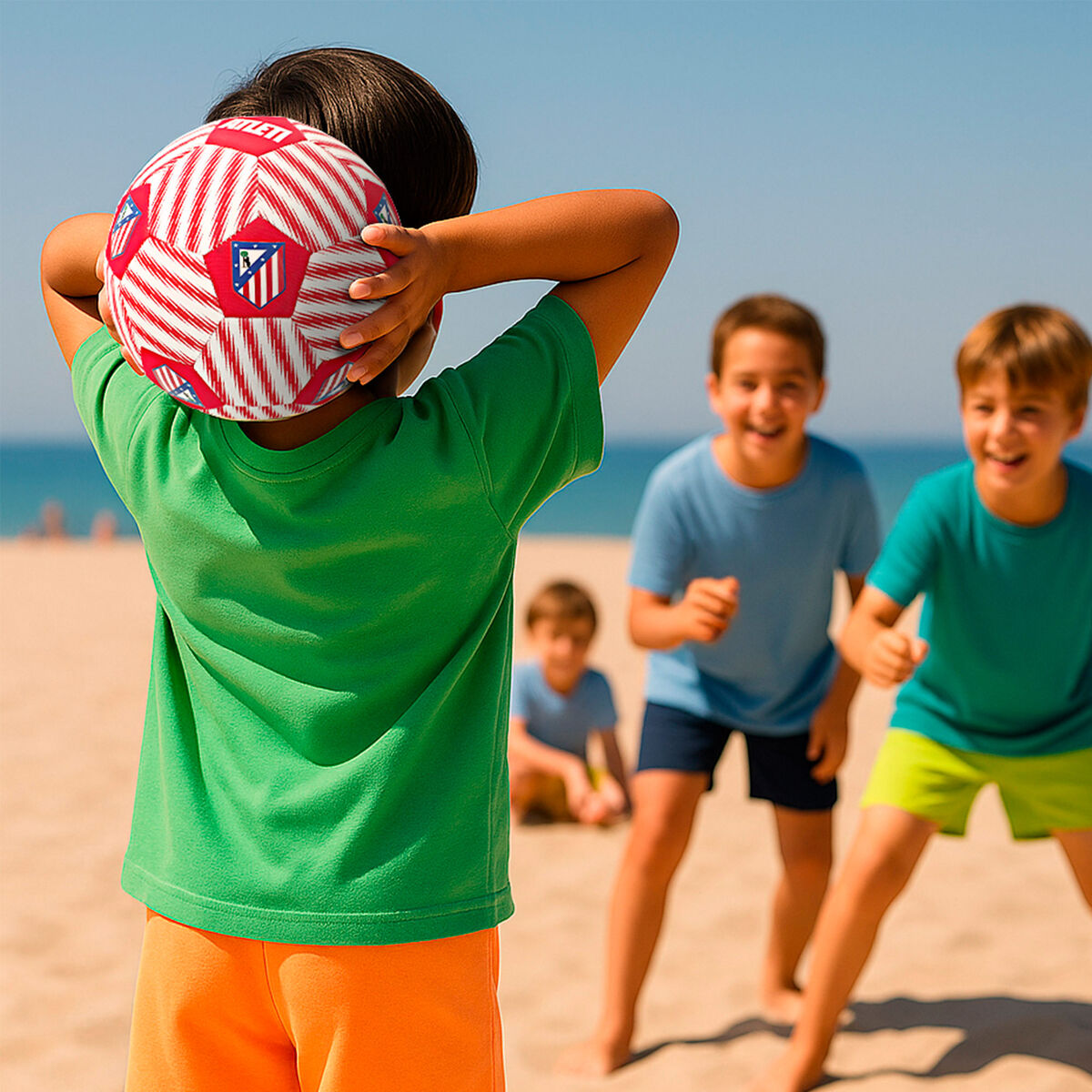 Minge de Fotbal Plajă Atlético Madrid Mărimea 5 (12 Unități) - Sport și în aer liber, Fotbal