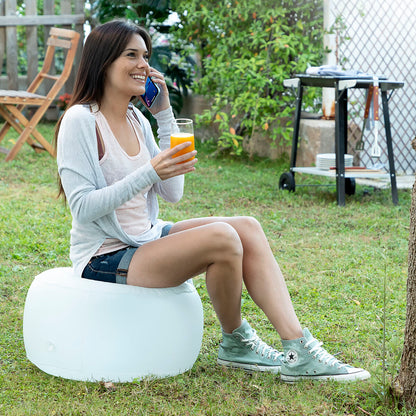 Scaun Gonflabil cu LED Multicolor și Telecomandă Pulight InnovaGoods - Curte, Mobilier de grădină și accesorii