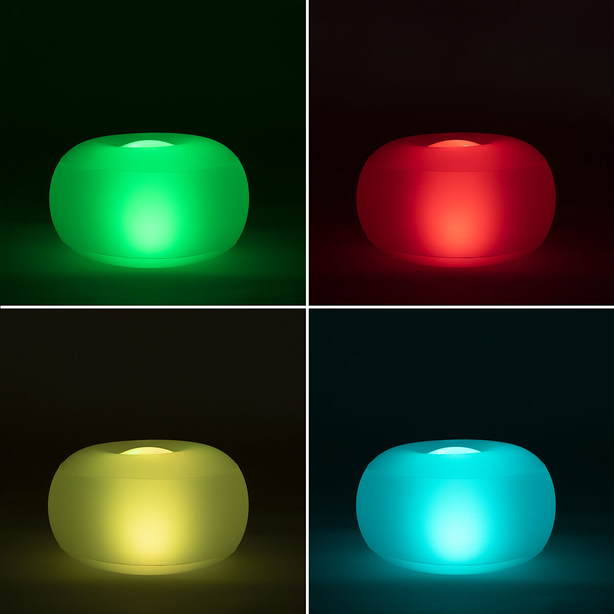 Scaun Gonflabil cu LED Multicolor și Telecomandă Pulight InnovaGoods - Curte, Mobilier de grădină și accesorii