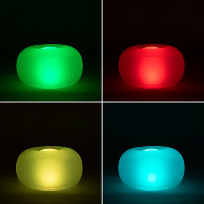 Scaun Gonflabil cu LED Multicolor și Telecomandă Pulight InnovaGoods - Curte, Mobilier de grădină și accesorii
