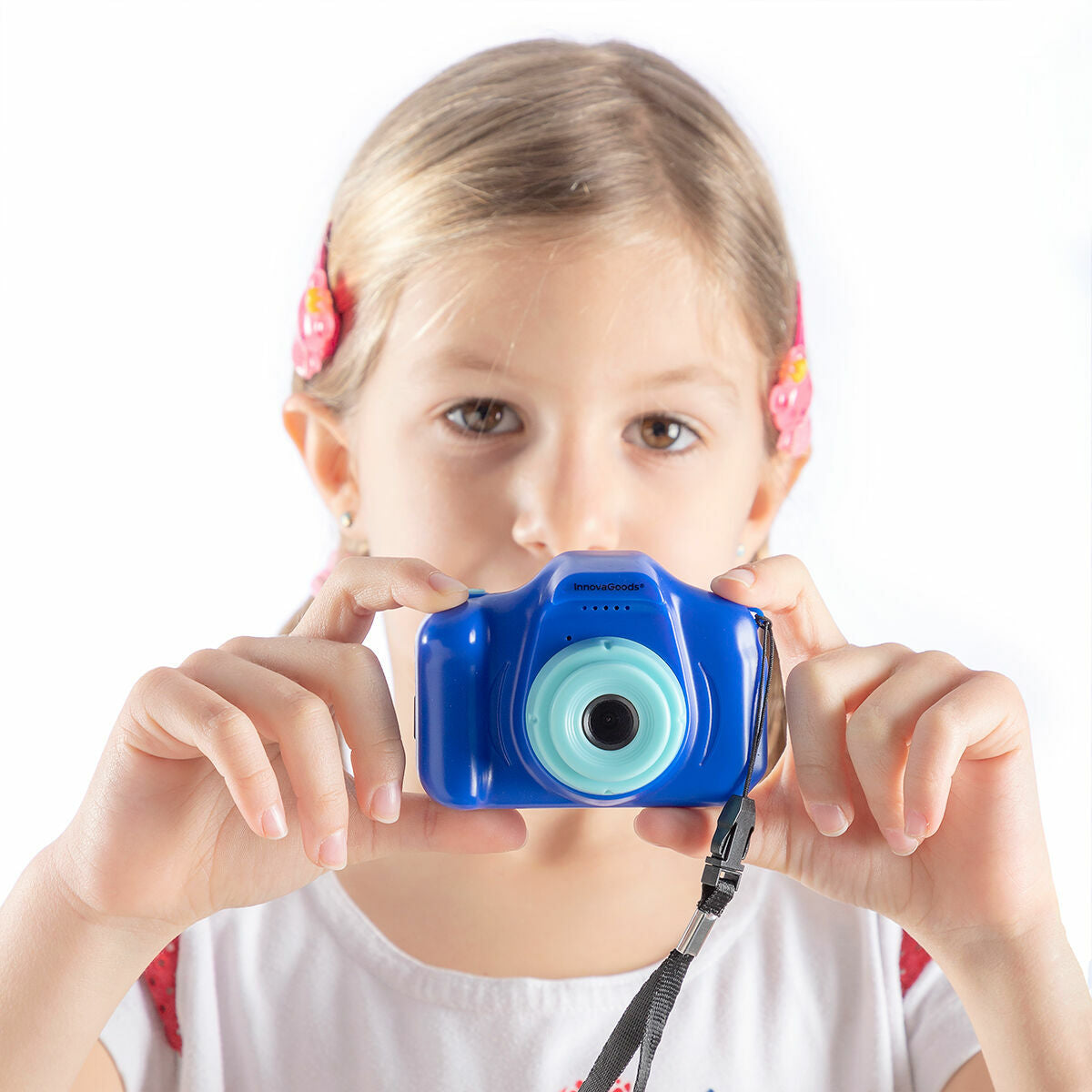 Cameră digitală reîncărcabilă pentru copii cu jocuri Kiddak InnovaGoods - Jucarii si jocuri, Jucării electronice