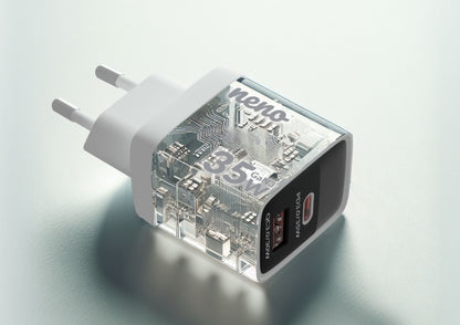 Adaptor priza 35W cu incarcare rapida si protectie supracurent