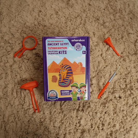 Arkerobox - Set arheologic educational si puzzle 3D, Egiptul Antic, Tutankhamon - Set arheologic educational si puzzle 3D