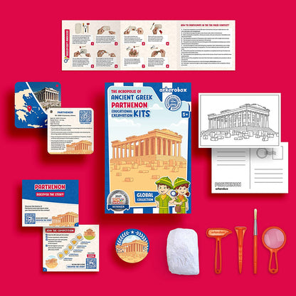 Arkerobox - Set arheologic educational si puzzle 3D, Grecia antica, Parthenon